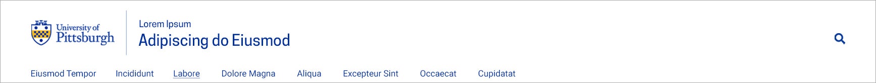 top bar white with two-line title
