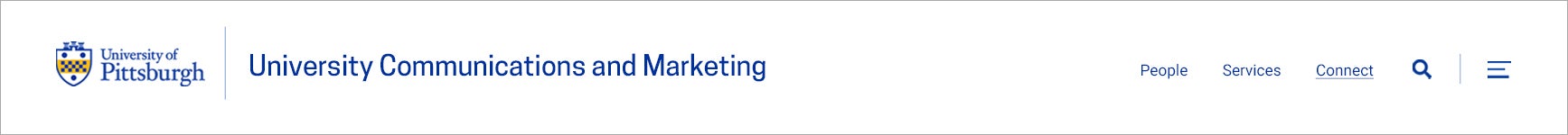 top bar white with one-line title